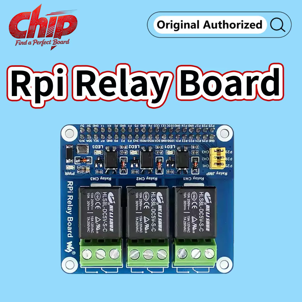 Placa Relé Waveshare para Raspberry Pi 5/4B – Hasta 5A