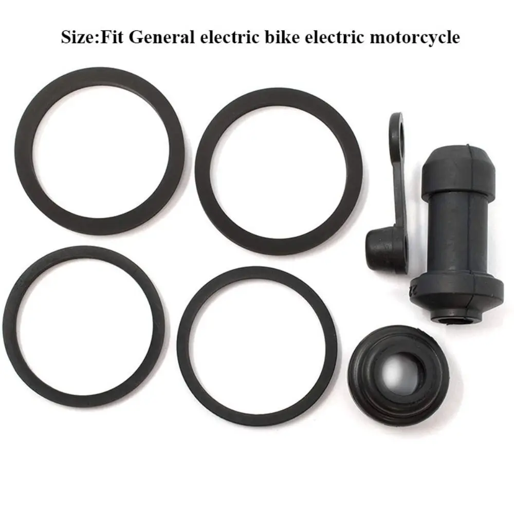 Kit reparación freno disco moto eléctrica – Tapas goma pinza negra - imagen 4