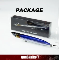 Hunthouse SLAP WALKER Popper flotante para pesca en agua salada
