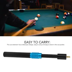 Extensión Telescópica de Taco Aluminio – Snooker y Billar 9"