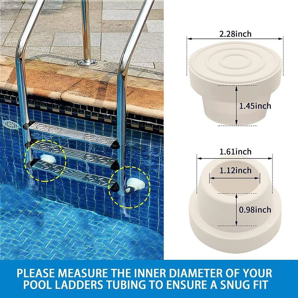 Protectores Goma Escalera Piscina 1.9" Blancos – para Piscina Enterrada - imagen 5