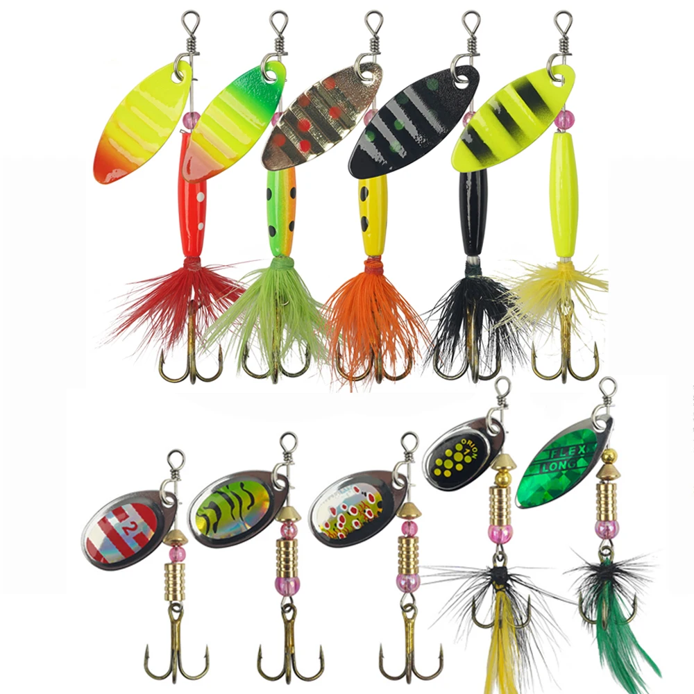 Spinnerbait de cuchara metal para lucio, trucha y salmón - imagen 3