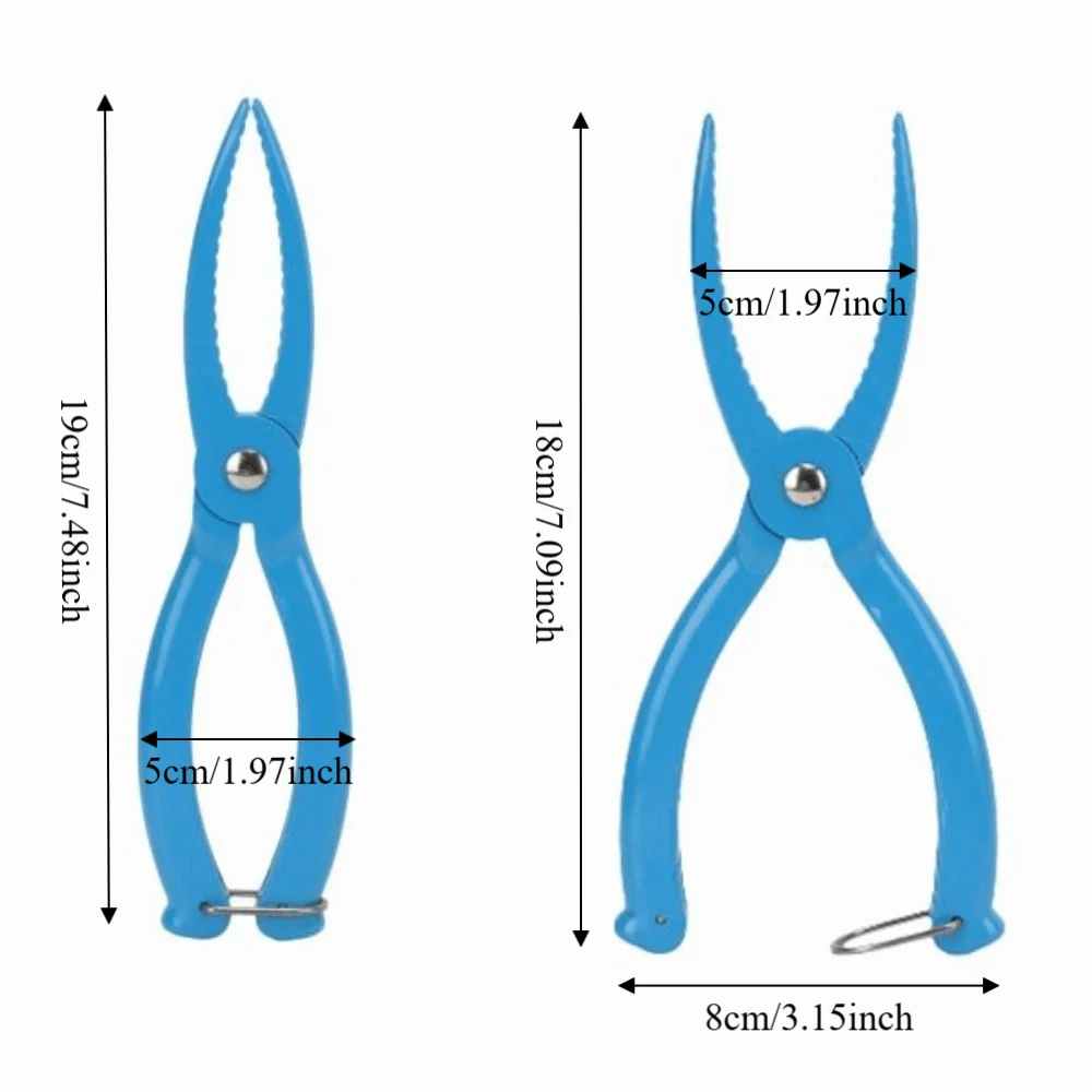 Pinzas de pesca portátiles ABS azules para sacar anzuelos - imagen 4