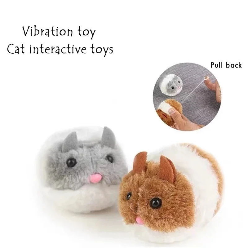 Juguete para Hámster – Ratón Mecánico Interactivo con Peluche Seguro - imagen 4