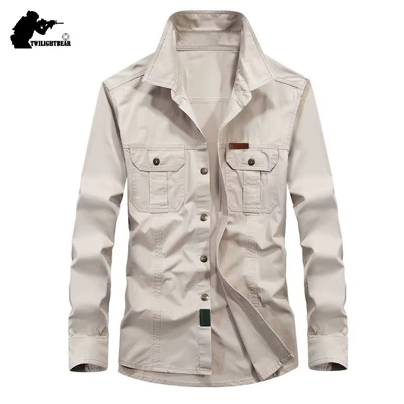 Camisa Algodón Puro 6XL Hombre – Informal Oversize Alta Calidad - imagen 2