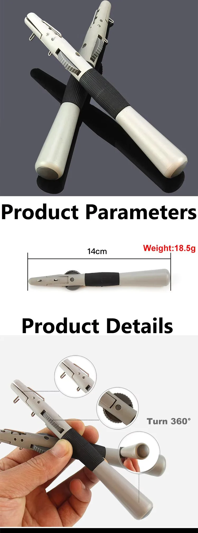 WEIHE Nudo Rápido en mano mostrando diseño ergonómico