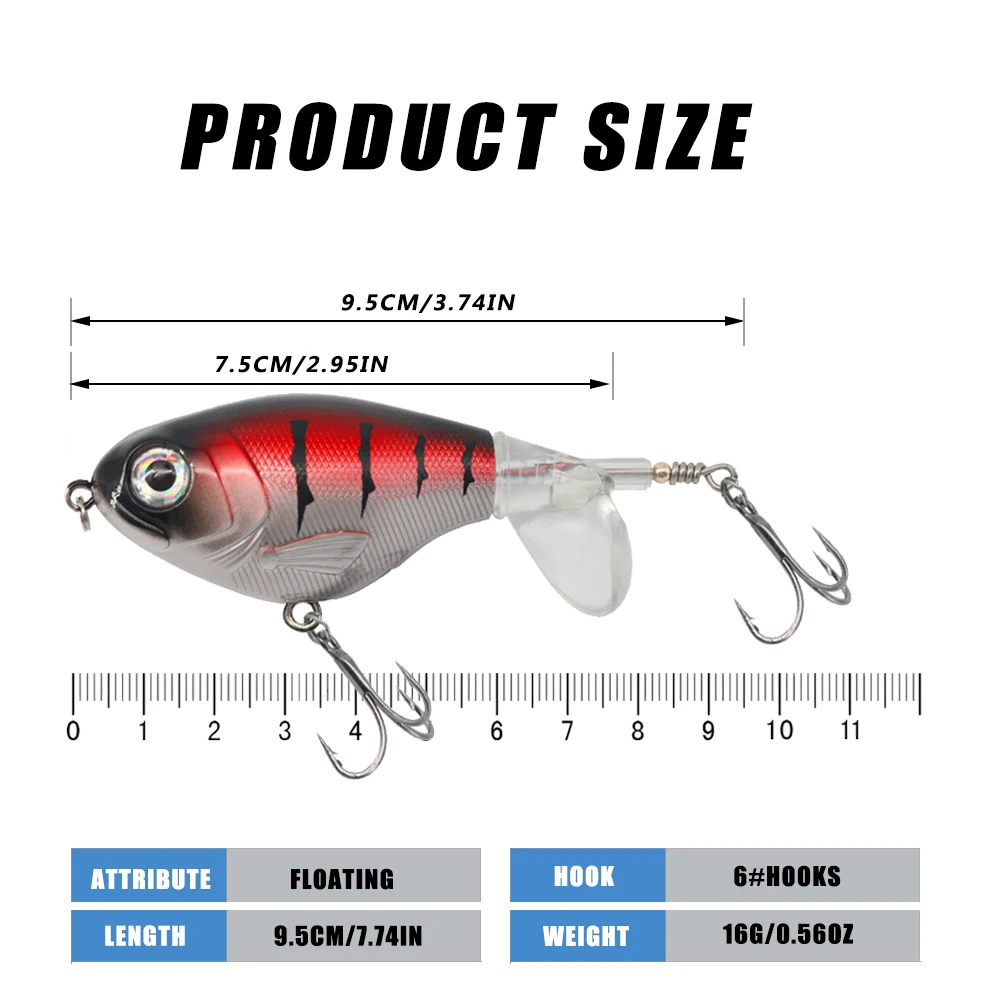 Señuelo Whopper Popper Topwater Bass 11g/16g - imagen 3