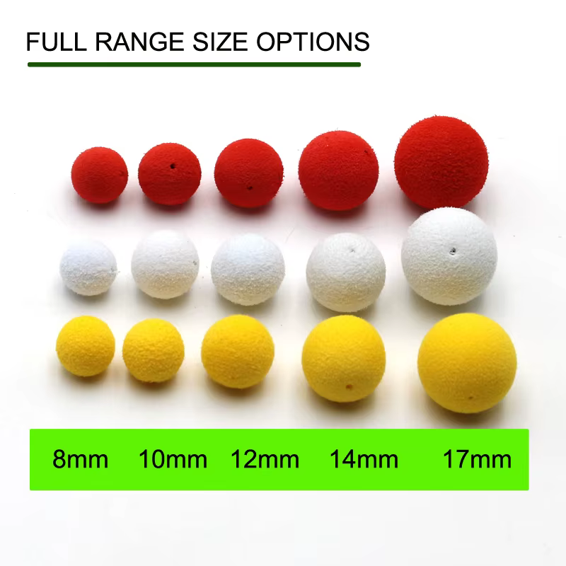 Boilies verdes y amarillos flotantes