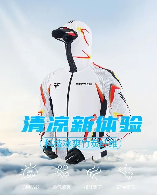 Traje de pesca completo con protección solar y antimosquitos