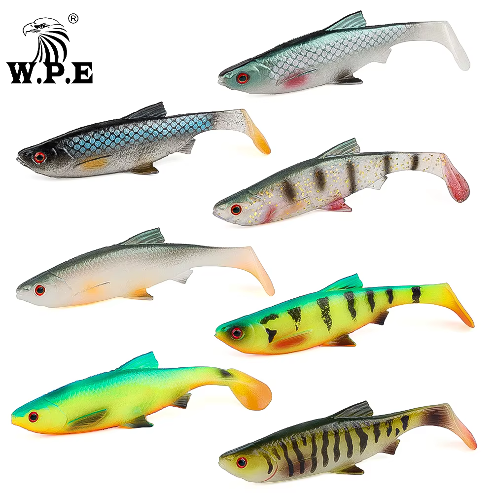 W.P.E Señuelo suave cola en T – Silicona 13cm