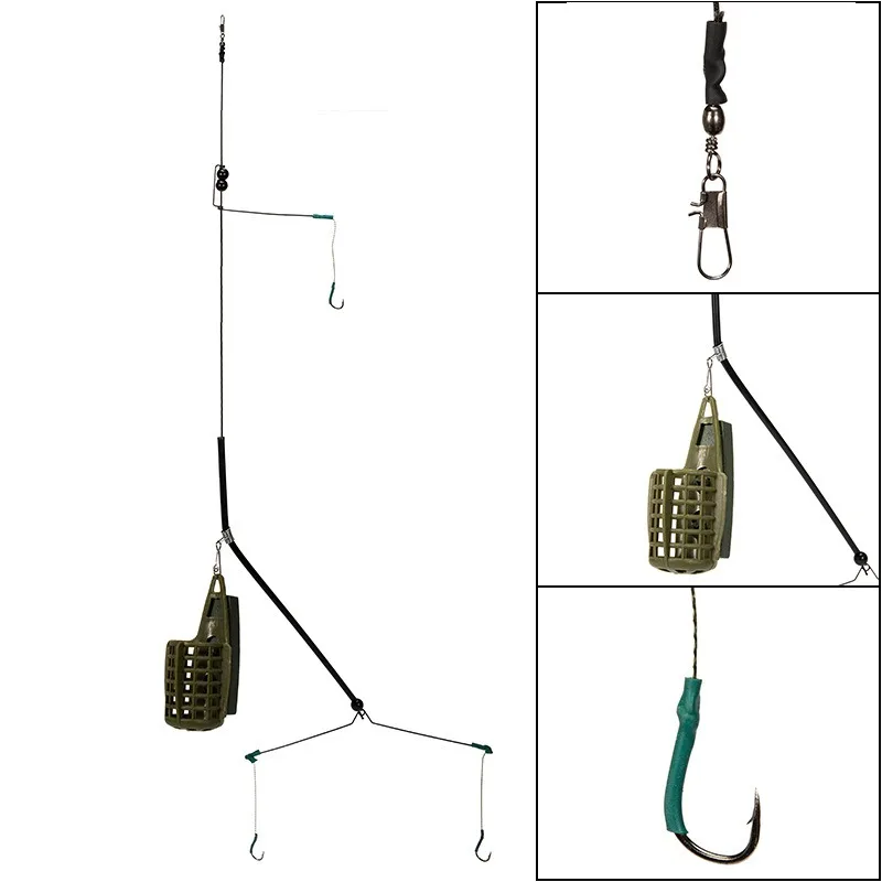 Jaula alimentadora de cebo para pesca de carpa - vista frontal