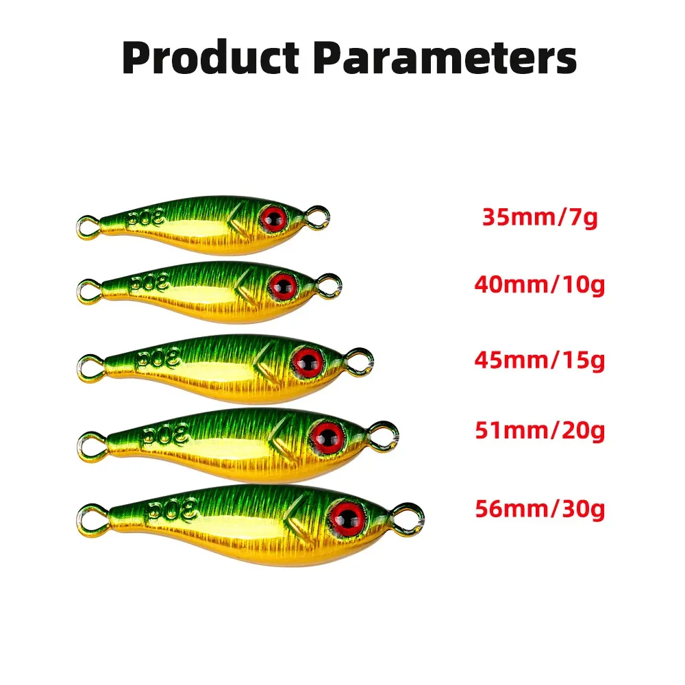 Señuelo Jigging Lento Doble Anzuelo Abrazadera Aguas Profundas - imagen 3