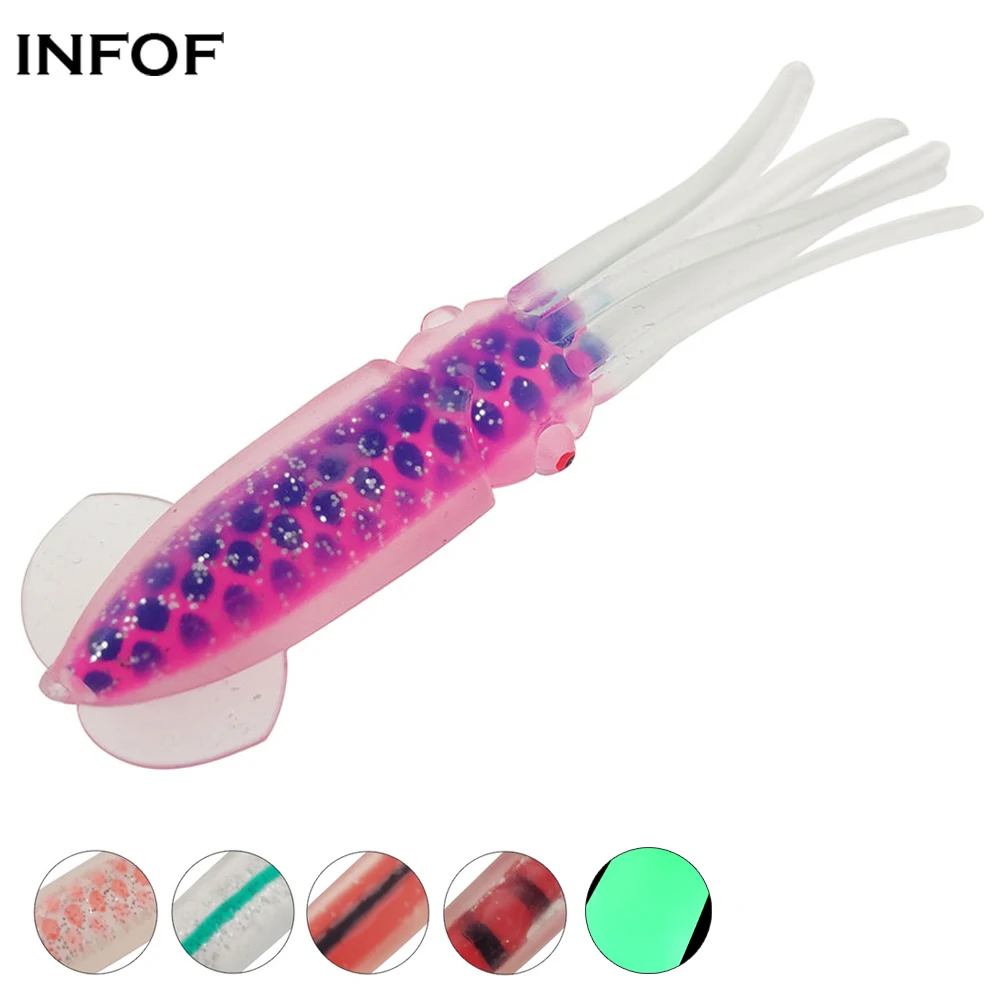 Richiamo Calamari vinilo swimbait para pesca en mar – silicona - imagen 2