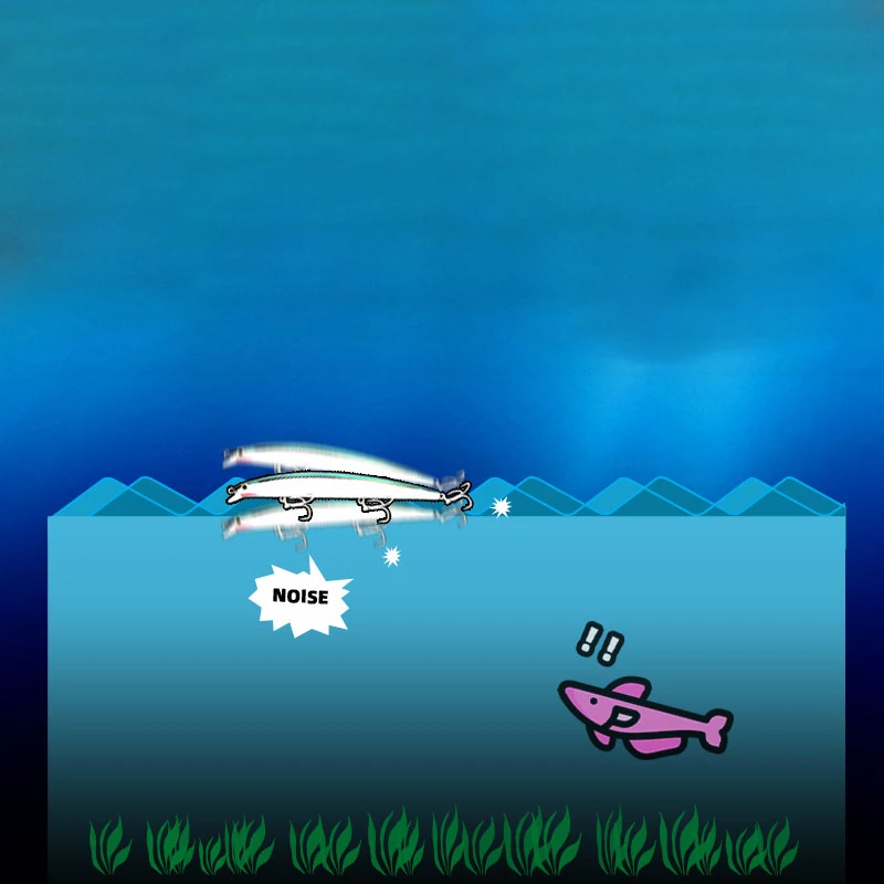 LETOYO Jerkbait flotante para lubina y lucio en mar, imitación pez - imagen 2