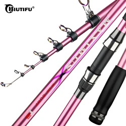 Caña telescópica surfcasting BIUTIFU MAXIMUS Traveller de carbono T800