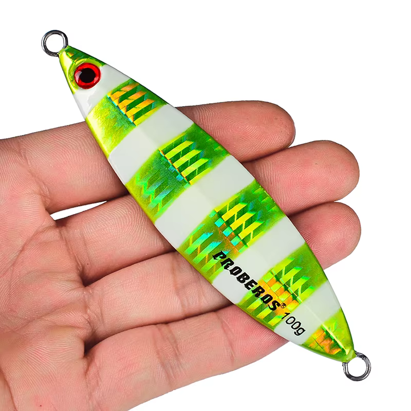 Jig Slow Fall para Pesca de Fondo, Ojos 3D y Acabado Láser - imagen 4