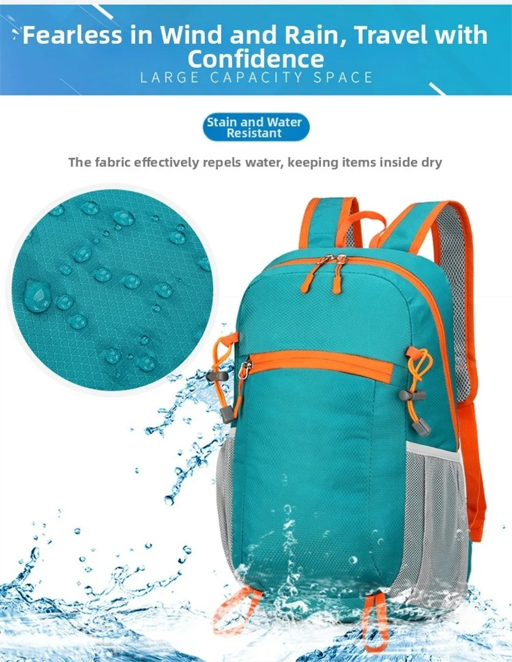 Bolsa impermeable plegada para guardar