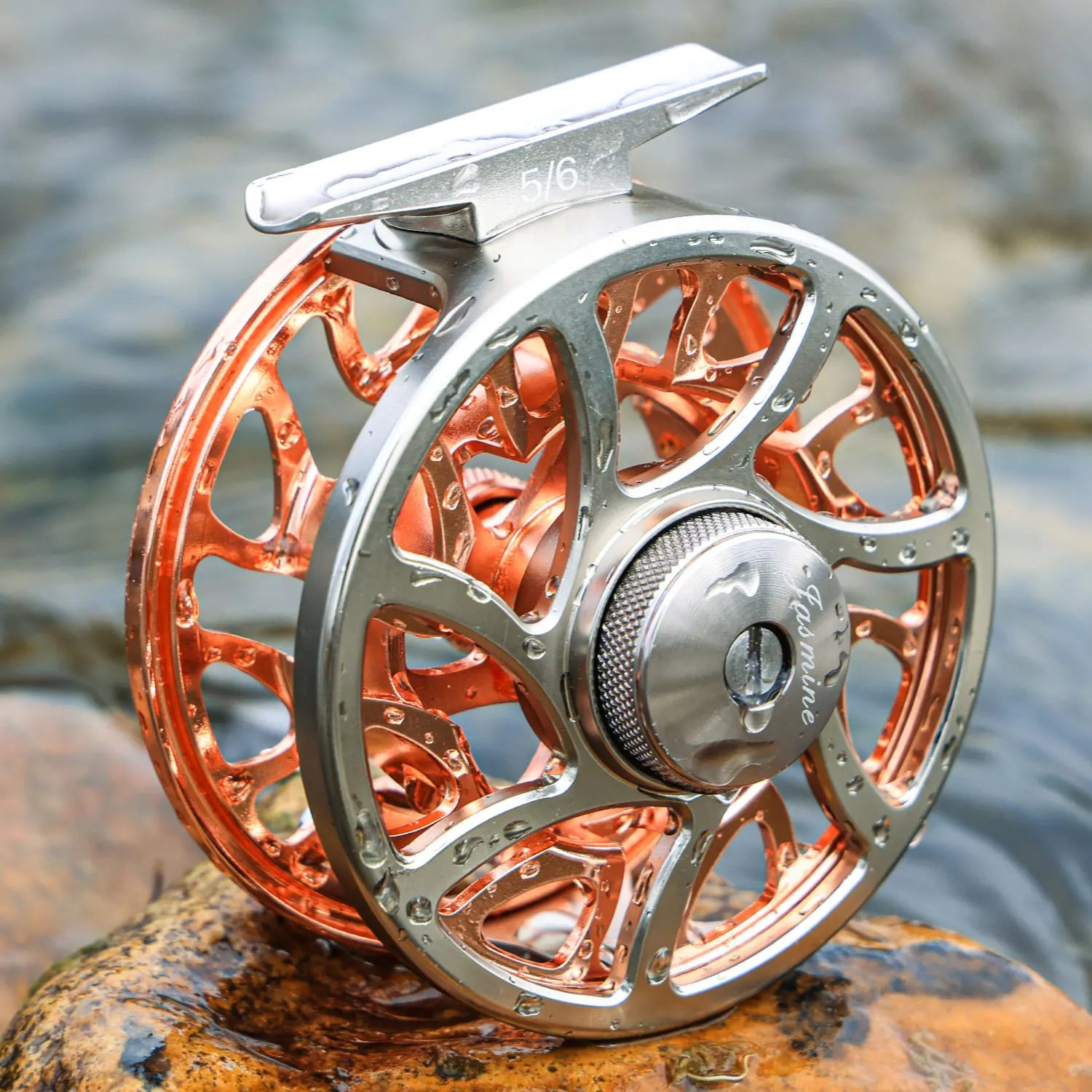 Sougayilang 5/6 carrete de pesca con mosca CNC fundición y arrastre - imagen 5