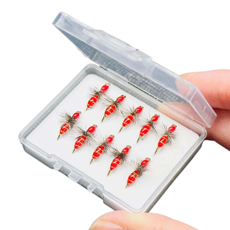 Anzuelos micro imitación pluma de hormiga para tilapia y carpa - imagen 2