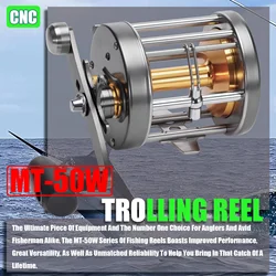 Carrete de jigging marítimo con freno baitcasting para trolling