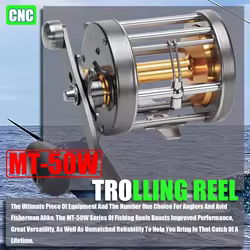 Carrete de jigging marítimo con freno baitcasting para trolling
