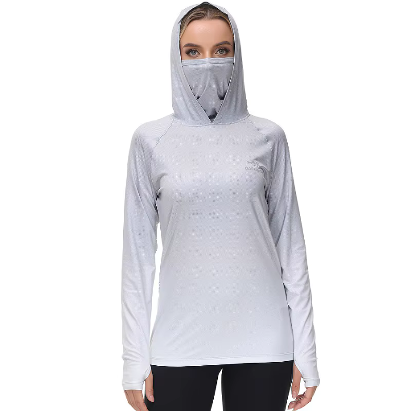 Bassdash FS23W Sudadera de pesca con capucha para mujer UPF 50+