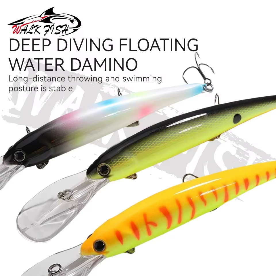 WALK FISH Minnow Crankbait Flotante – Señuelo para Walleye y Bass - imagen 3