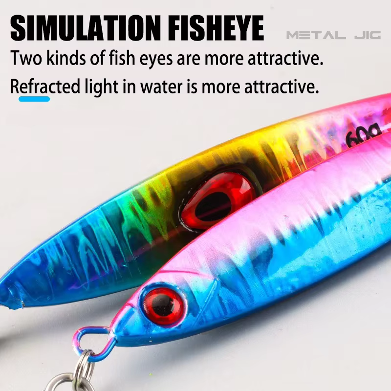 Señuelo jigging metálico de hundimiento rápido para caballa y atún - imagen 3