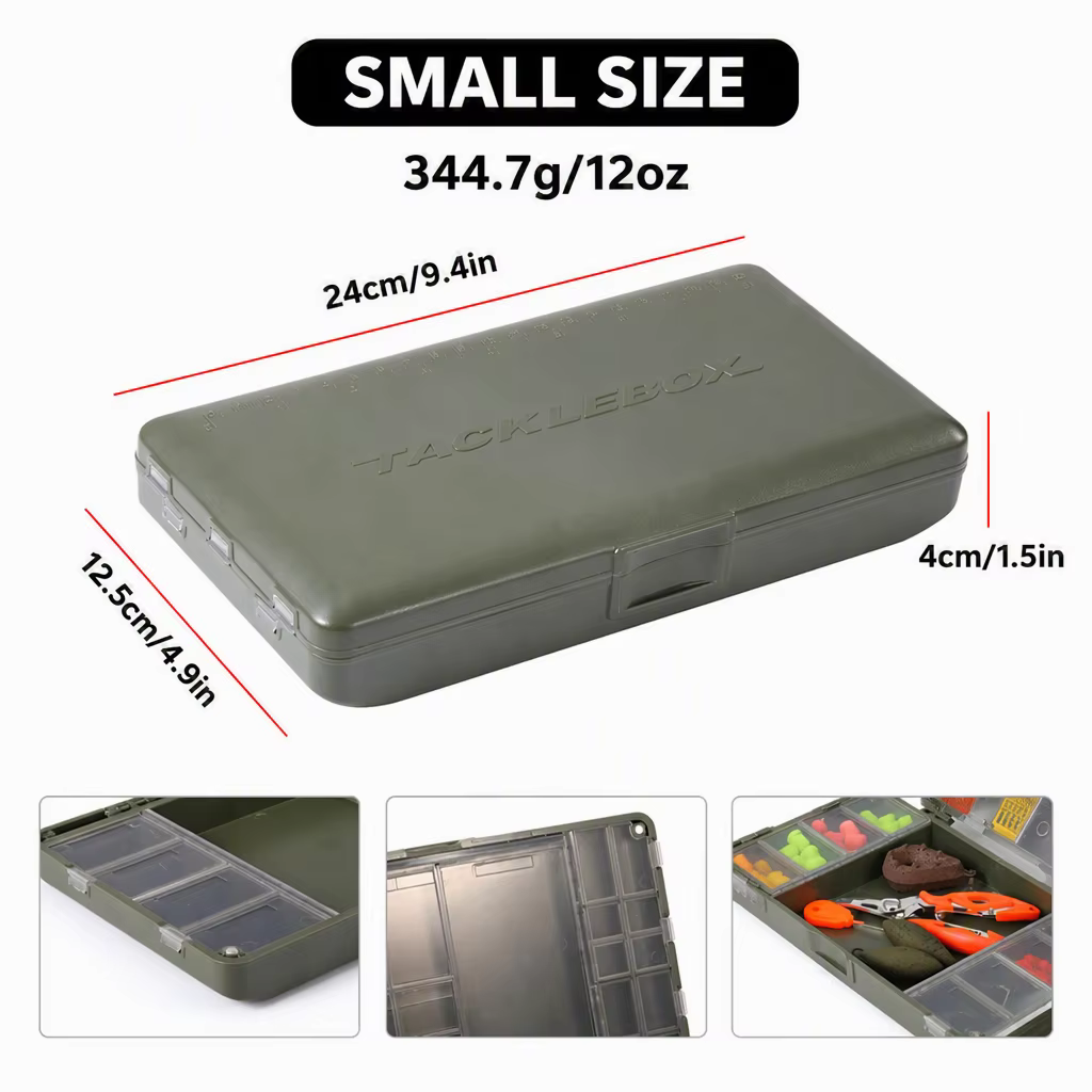 Caja de aparejos para carpfishing con separadores ajustables - imagen 2