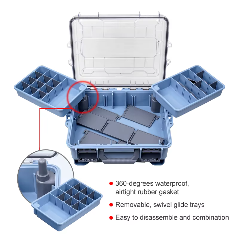 Caja de aparejos impermeable organizador para pesca deportiva - imagen 4