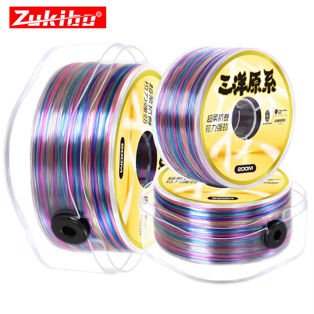 ZUKIBO Sanyo Monofilamento de pesca – Resistente abrasión baja memoria