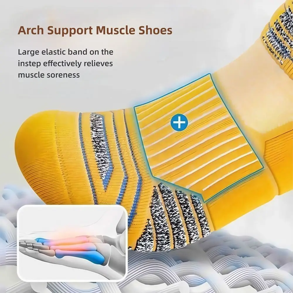 Calcetines de Maratón Deportivos Multicolor con base acolchada - imagen 4