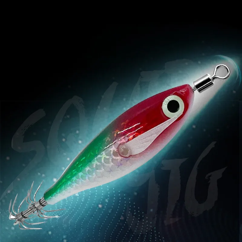 Señuelo luminiscente para calamar imitación camarón 8 cm - imagen 2