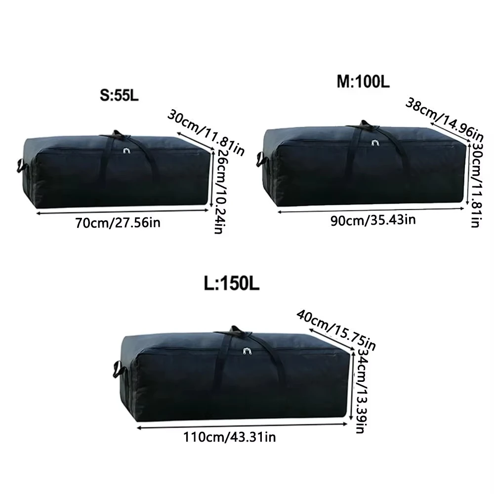 Bolsa de almacenamiento impermeable para equipo de pesca y camping montada en baca de vehículo