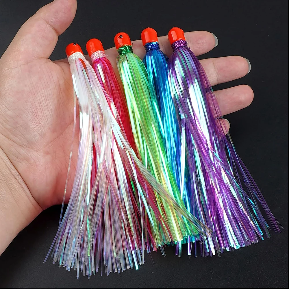 Mylar Flash Teaser Bucktail – Señuelo para pesca en agua salada - imagen 5