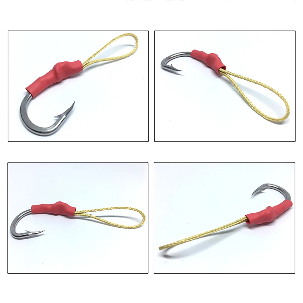 Anzuelo Jig Assist de acero alto carbono con púas para perca - imagen 4