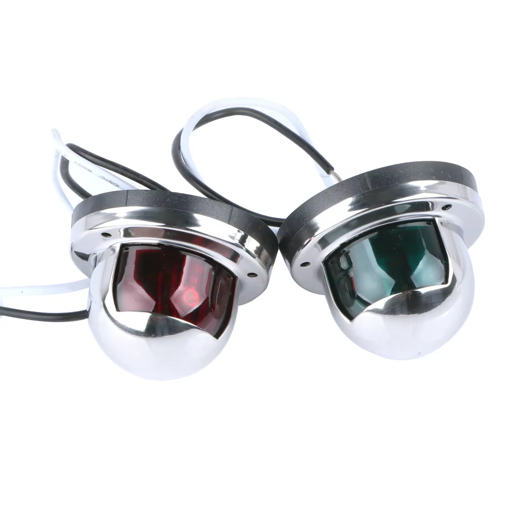 Luces de navegación LED marinas rojas y verdes 12V para embarcación - imagen 4