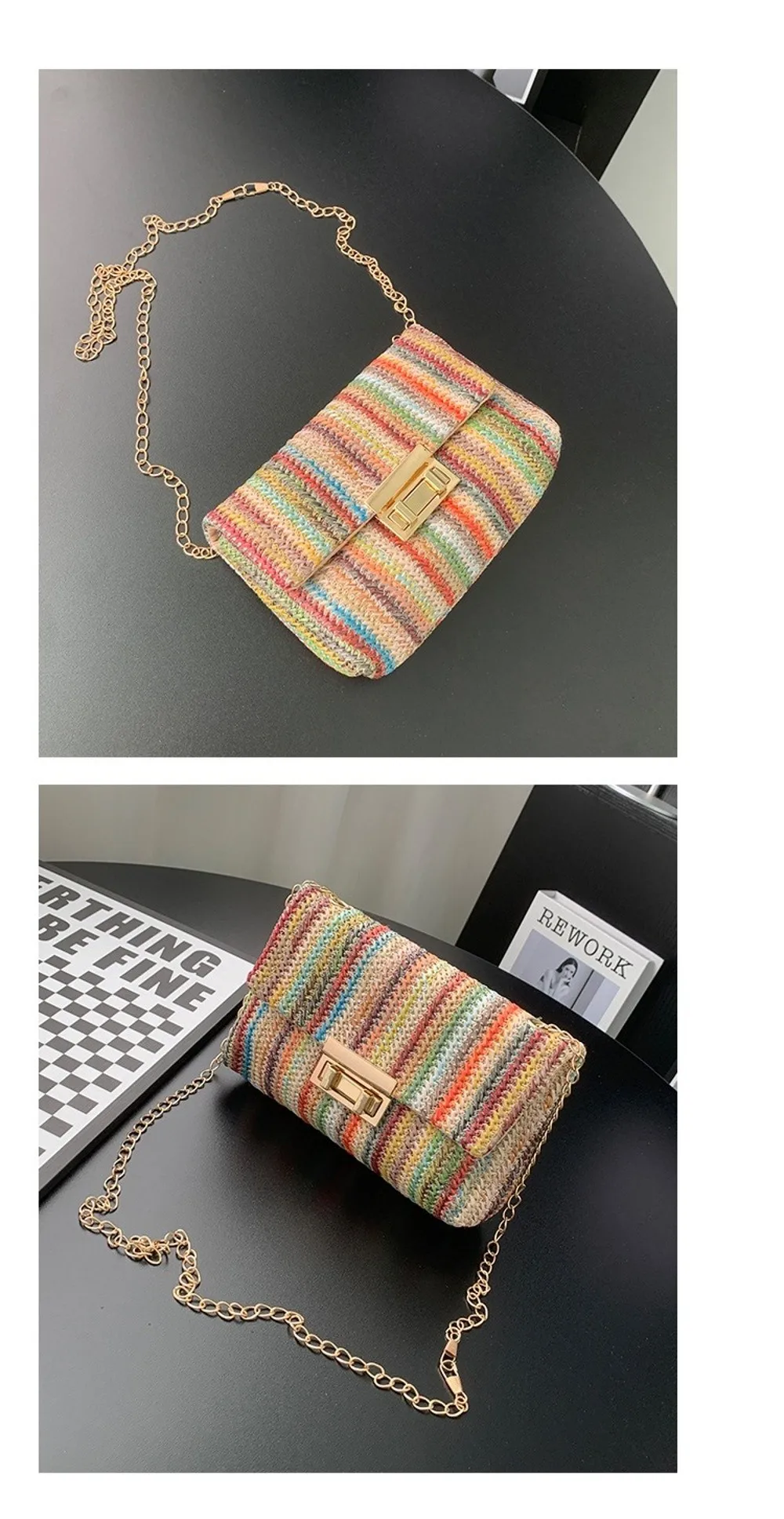Bolso tipo bandolera con solapa