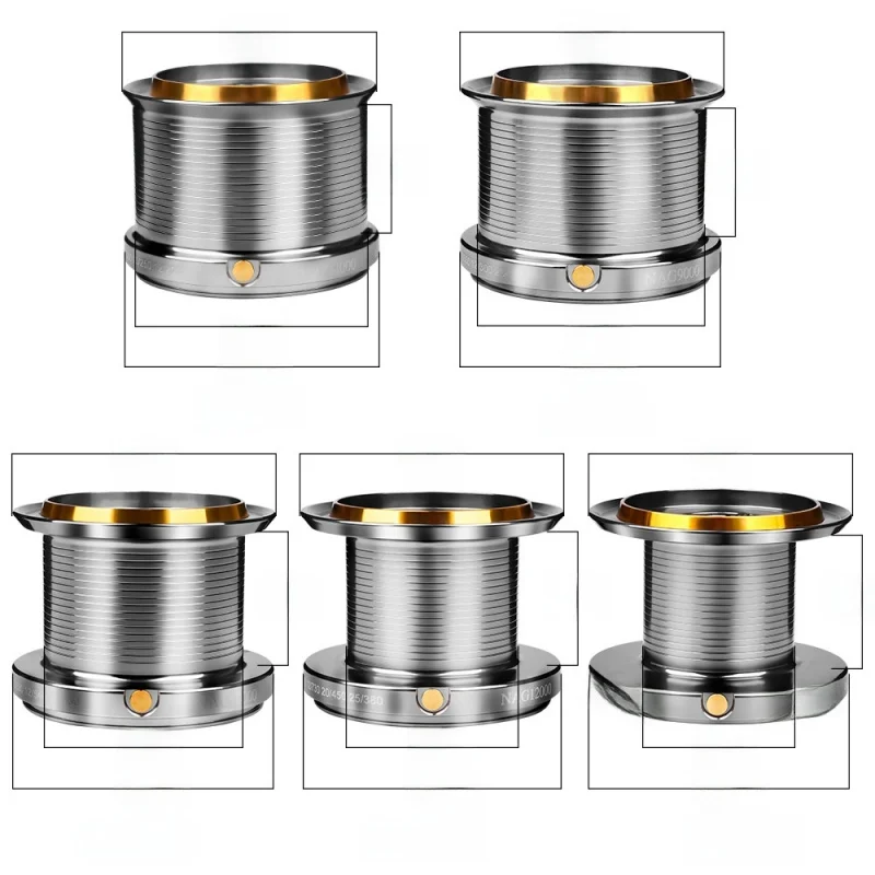 Carrete spinning de lanzado largo con base metálica para agua salada - imagen 4