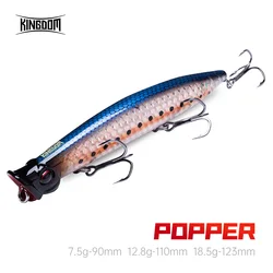 Kingdom Topwater Popper – Señuelo artificial de superficie para pesca