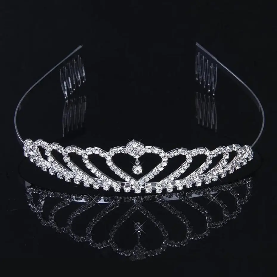 Diademas de cristal para novia y boda, corona de moda