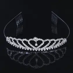 Diademas de cristal para novia y boda, corona de moda