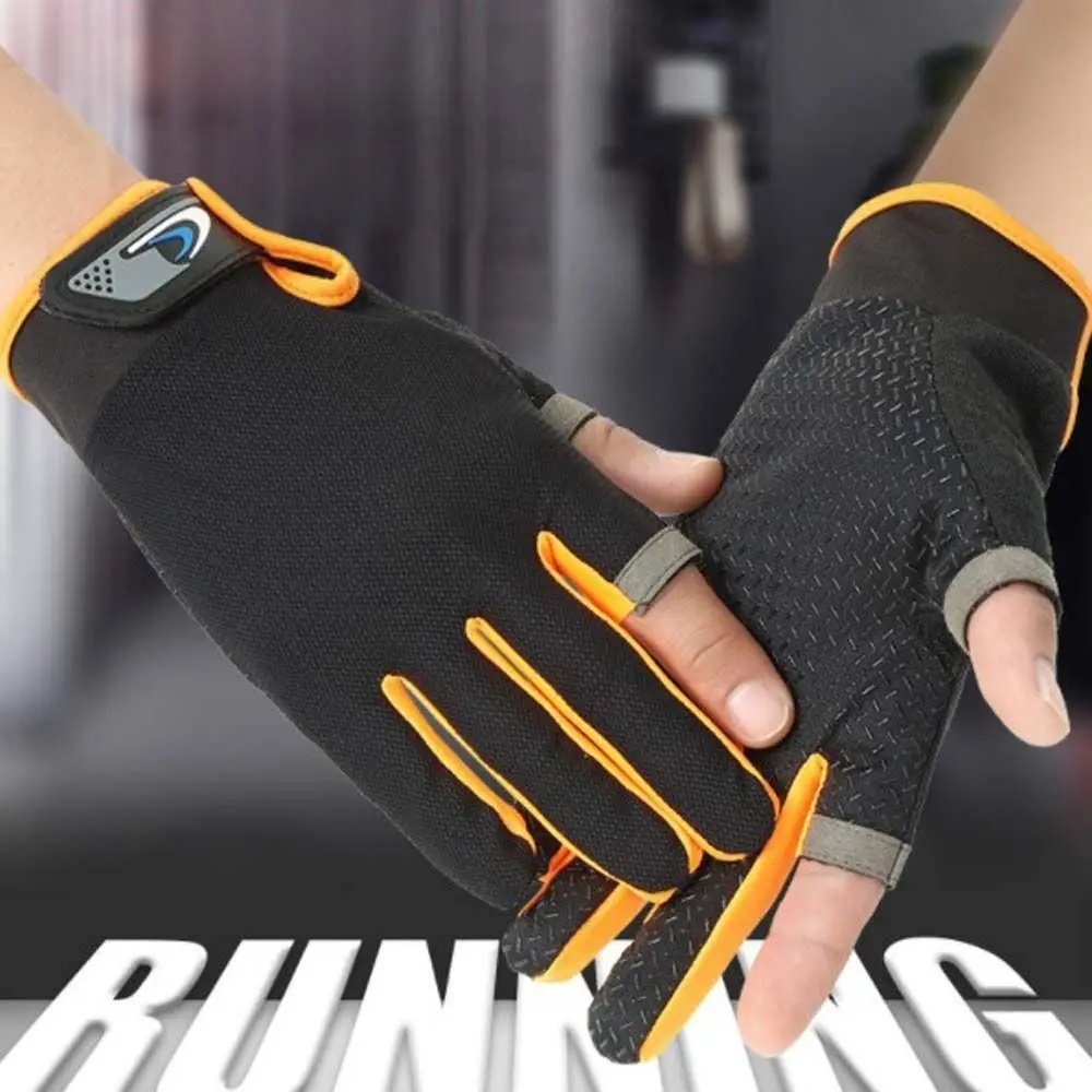 Guantes de pesca antideslizantes dos dedos con protección solar - imagen 4