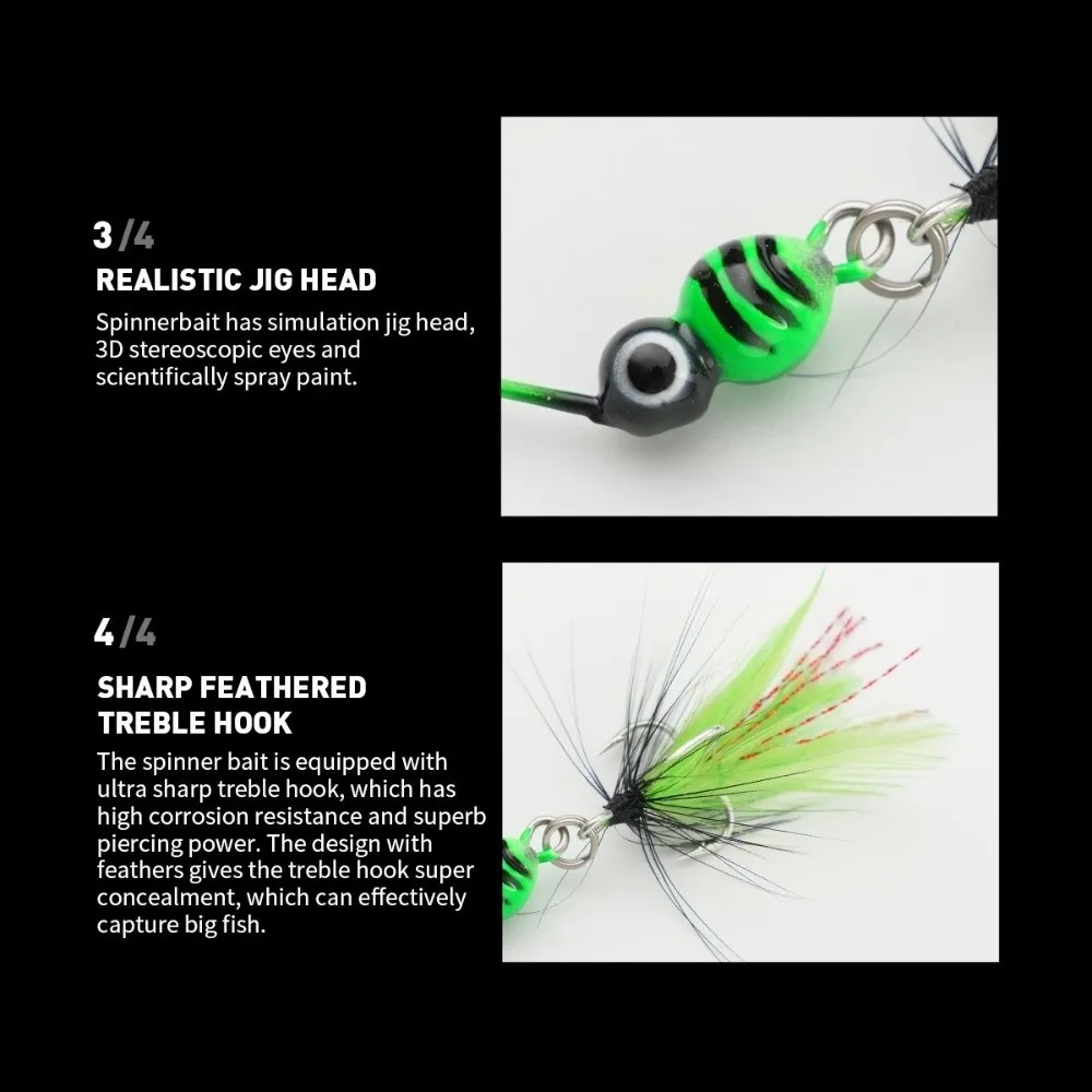Cabeza jig realista con ojos 3D