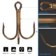 Anzuelos triples redondos de acero alto carbono FREE FISHER – lubina