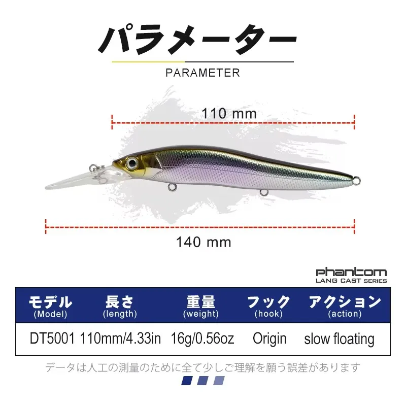 D1 Minnow Wobbler de flotación lenta para lubina y lucio - imagen 4
