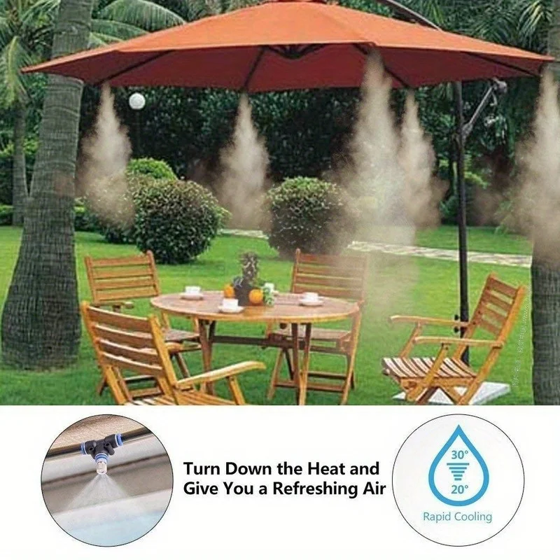 Conjunto de nebulizadores para invernadero