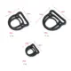 Hebillas de ajuste POM negras D-G para correas de mochila - imagen 3