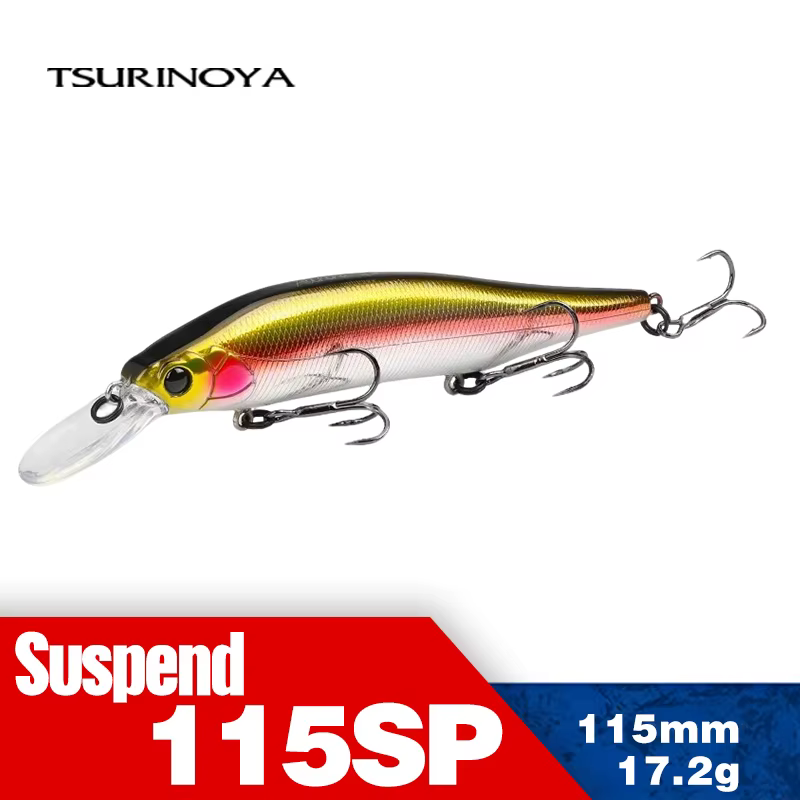 Tsurinoya Aurora 115SP Jerkbait suspensión – Señuelo para lucio - imagen 5