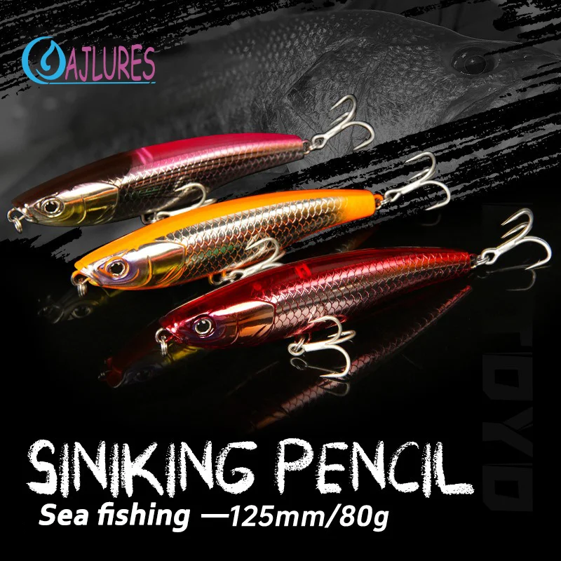 Señuelo lápiz hundible para pesca de altura – Cebo duro de gran juego - imagen 5